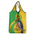 Personalised Mali Grocery Bag Vulture With Flag Map Bogolan Pattern