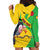 Personalised Mali Hoodie Dress Vulture With Flag Map Bogolan Pattern - Wonder Print Shop