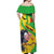 Personalised Mali Off Shoulder Maxi Dress Vulture With Flag Map Bogolan Pattern - Wonder Print Shop