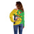 Personalised Mali Off Shoulder Sweater Vulture With Flag Map Bogolan Pattern - Wonder Print Shop