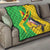 Personalised Mali Quilt Vulture With Flag Map Bogolan Pattern - Wonder Print Shop