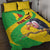 Personalised Mali Quilt Bed Set Vulture With Flag Map Bogolan Pattern - Wonder Print Shop