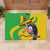 Personalised Mali Rubber Doormat Vulture With Flag Map Bogolan Pattern - Wonder Print Shop