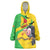 Personalised Mali Wearable Blanket Hoodie Vulture With Flag Map Bogolan Pattern - Wonder Print Shop