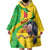 Personalised Mali Wearable Blanket Hoodie Vulture With Flag Map Bogolan Pattern - Wonder Print Shop