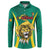 Custom Cameroon Football Button Sweatshirt Go Indomitable Lions