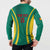 Custom Cameroon Football Button Sweatshirt Go Indomitable Lions