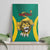 Custom Cameroon Football Canvas Wall Art Go Indomitable Lions