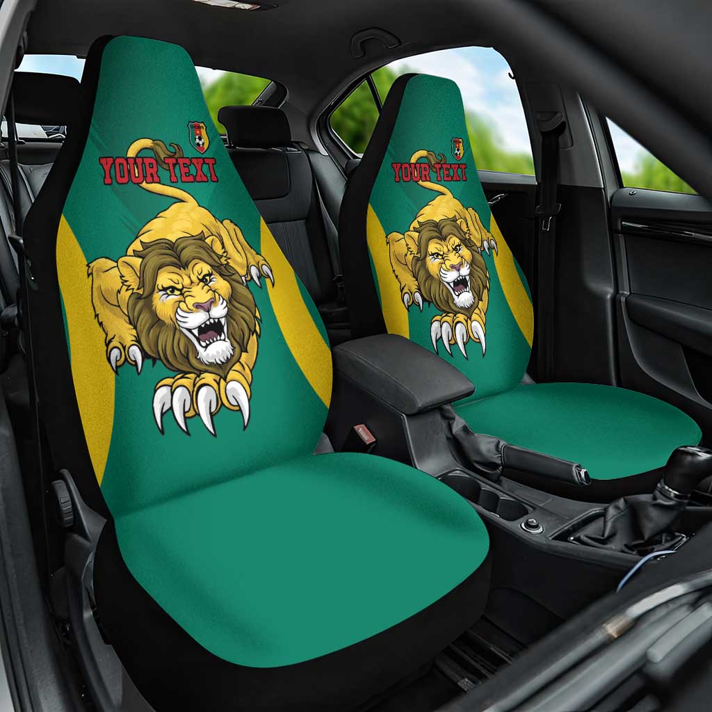 Custom Cameroon Football Car Seat Cover Go Indomitable Lions