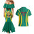 Custom Cameroon Football Couples Matching Mermaid Dress and Hawaiian Shirt Go Indomitable Lions