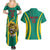 Custom Cameroon Football Couples Matching Summer Maxi Dress and Hawaiian Shirt Go Indomitable Lions