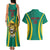 Custom Cameroon Football Couples Matching Tank Maxi Dress and Hawaiian Shirt Go Indomitable Lions