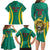 Custom Cameroon Football Family Matching Long Sleeve Bodycon Dress and Hawaiian Shirt Go Indomitable Lions