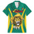 Custom Cameroon Football Family Matching Long Sleeve Bodycon Dress and Hawaiian Shirt Go Indomitable Lions