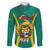 Custom Cameroon Football Family Matching Long Sleeve Bodycon Dress and Hawaiian Shirt Go Indomitable Lions