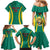 Custom Cameroon Football Family Matching Mermaid Dress and Hawaiian Shirt Go Indomitable Lions