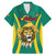 Custom Cameroon Football Family Matching Mermaid Dress and Hawaiian Shirt Go Indomitable Lions