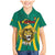 Custom Cameroon Football Family Matching Mermaid Dress and Hawaiian Shirt Go Indomitable Lions