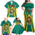 Custom Cameroon Football Family Matching Off Shoulder Maxi Dress and Hawaiian Shirt Go Indomitable Lions