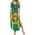 Custom Cameroon Football Family Matching Summer Maxi Dress and Hawaiian Shirt Go Indomitable Lions