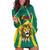 Custom Cameroon Football Hoodie Dress Go Indomitable Lions