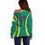 Custom Cameroon Football Off Shoulder Sweater Go Indomitable Lions - Wonder Print Shop