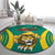 Custom Cameroon Football Round Carpet Go Indomitable Lions - Wonder Print Shop