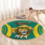 Custom Cameroon Football Round Carpet Go Indomitable Lions - Wonder Print Shop