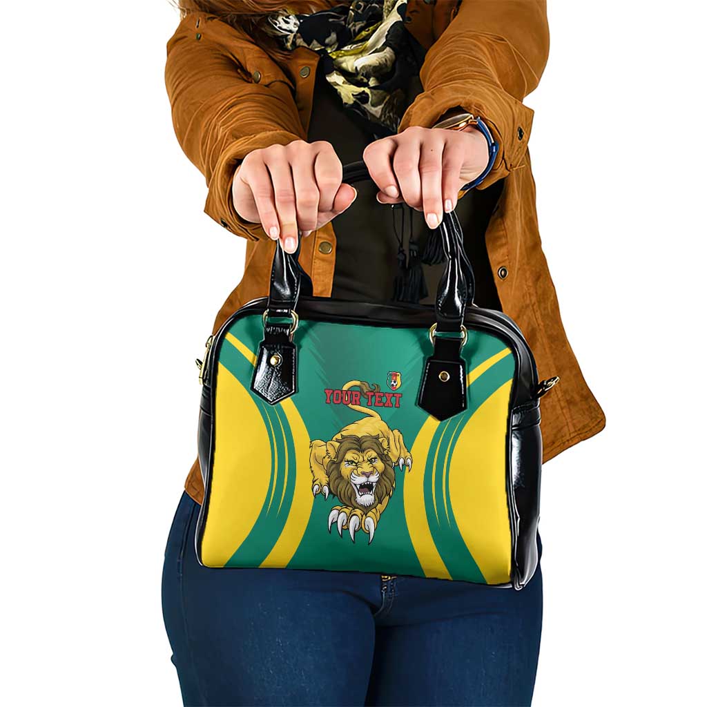 Custom Cameroon Football Shoulder Handbag Go Indomitable Lions - Wonder Print Shop