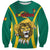 Custom Cameroon Football Sweatshirt Go Indomitable Lions - Wonder Print Shop