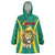 Custom Cameroon Football Wearable Blanket Hoodie Go Indomitable Lions - Wonder Print Shop