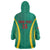 Custom Cameroon Football Wearable Blanket Hoodie Go Indomitable Lions - Wonder Print Shop