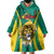 Custom Cameroon Football Wearable Blanket Hoodie Go Indomitable Lions - Wonder Print Shop