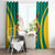 Custom Cameroon Football Window Curtain Go Indomitable Lions - Wonder Print Shop