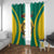 Custom Cameroon Football Window Curtain Go Indomitable Lions - Wonder Print Shop