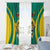 Custom Cameroon Football Window Curtain Go Indomitable Lions - Wonder Print Shop