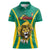 Custom Cameroon Football Women Polo Shirt Go Indomitable Lions - Wonder Print Shop