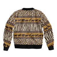 Animal Skin Mix African Pattern Bomber Jacket