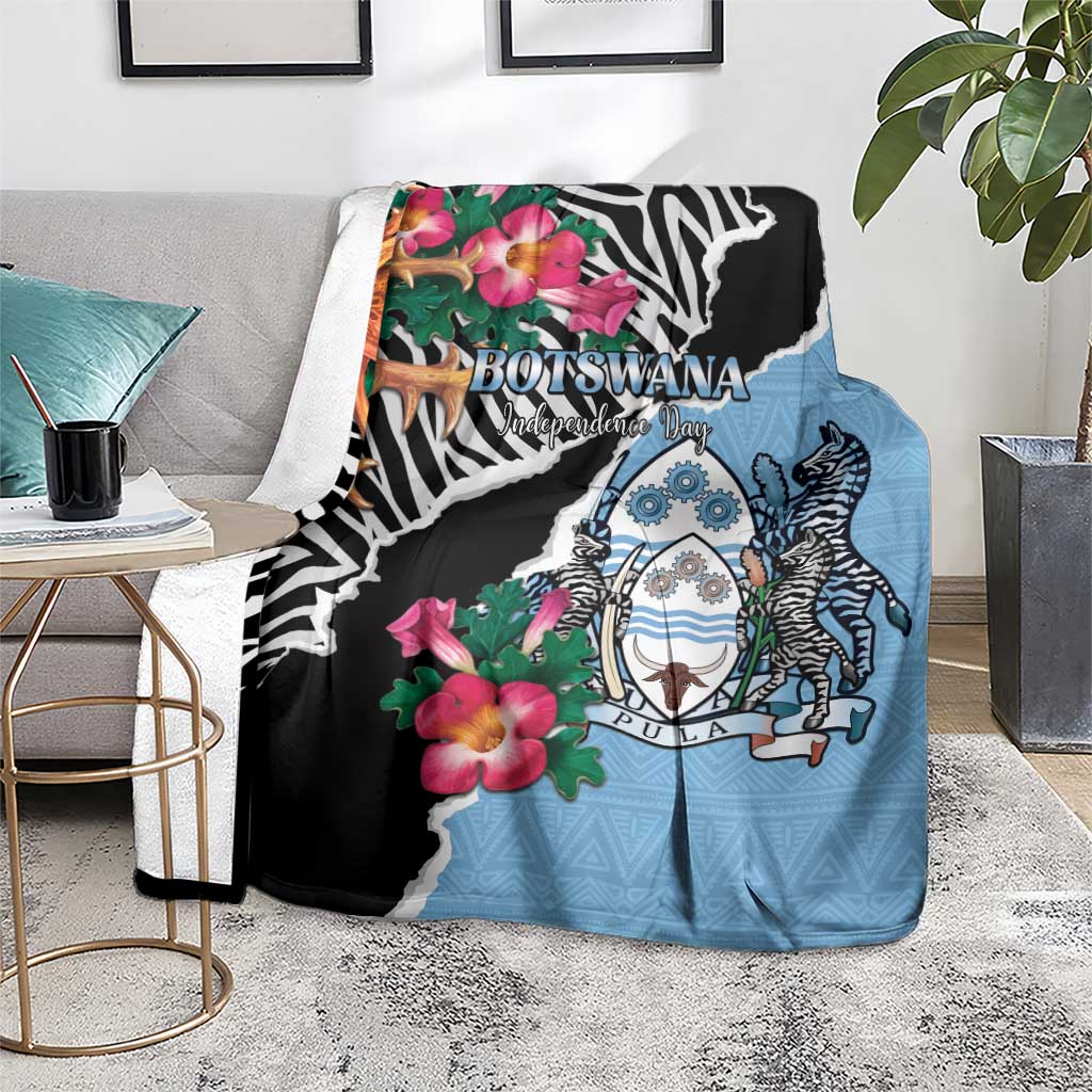 Botswana Independence Day Blanket Coat Of Arms Devils Claw - Wonder Print Shop