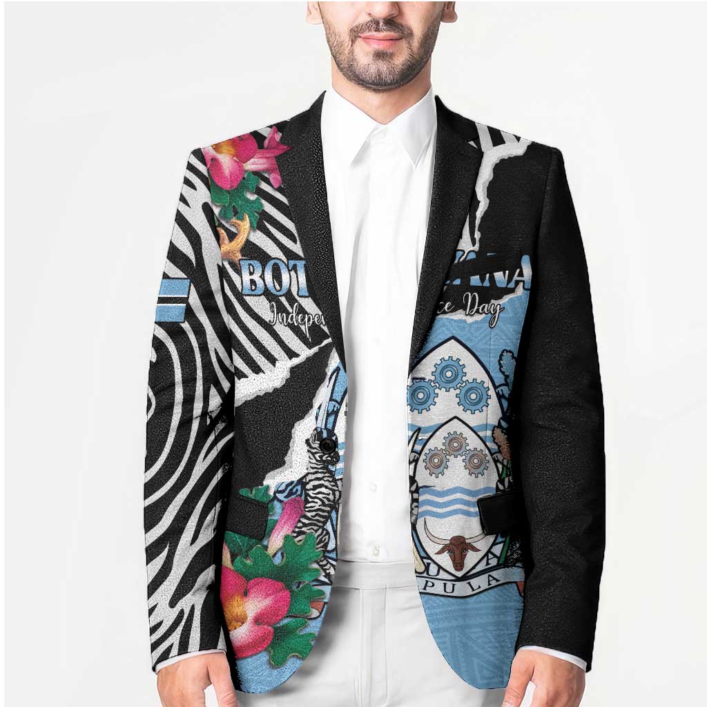Personalized Botswana Independence Day Blazer Coat Of Arms Devils Claw - Wonder Print Shop