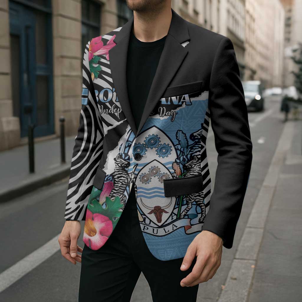 Personalized Botswana Independence Day Blazer Coat Of Arms Devils Claw - Wonder Print Shop