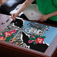 Botswana Independence Day Puzzle Coat Of Arms Devils Claw - Wonder Print Shop