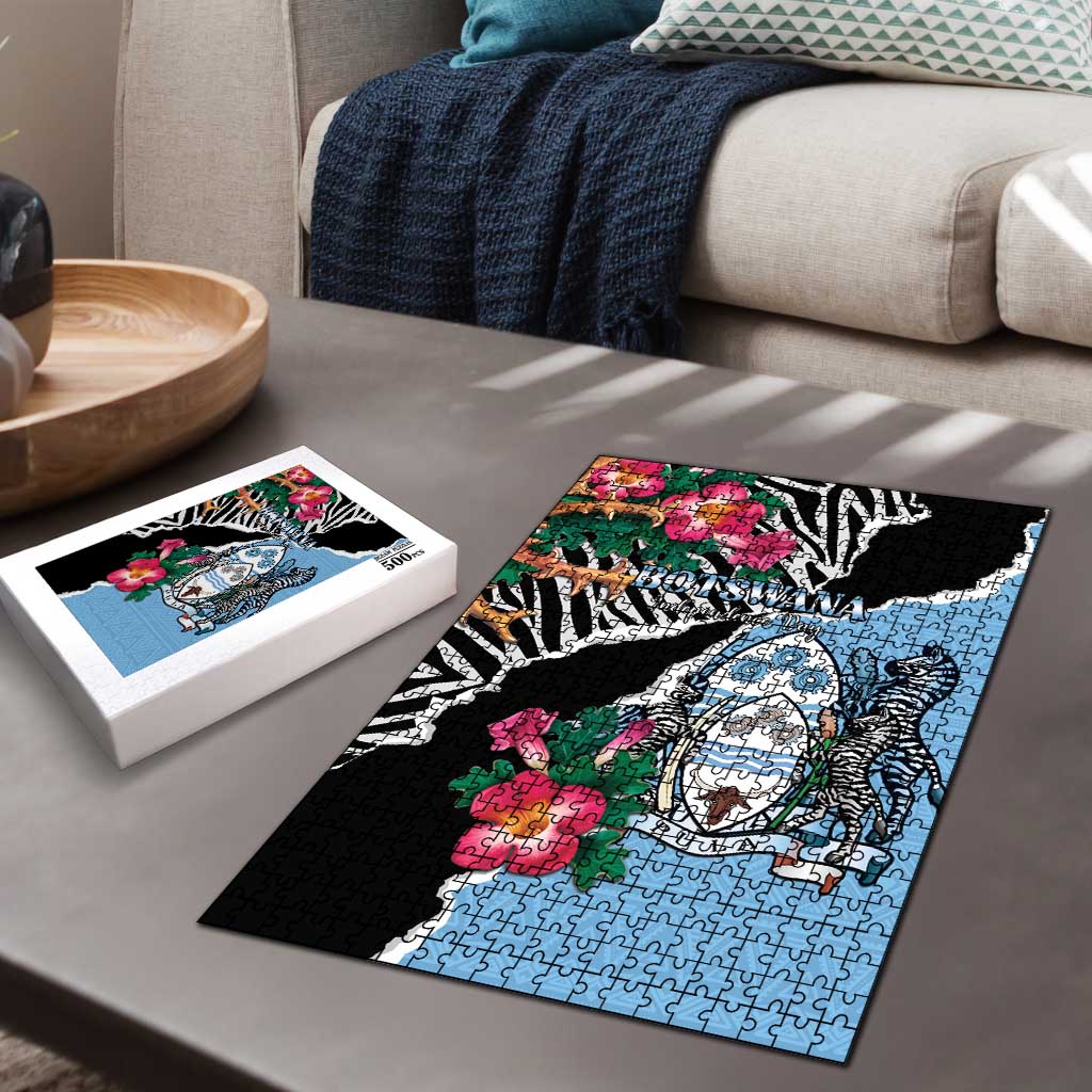 Botswana Independence Day Puzzle Coat Of Arms Devils Claw - Wonder Print Shop