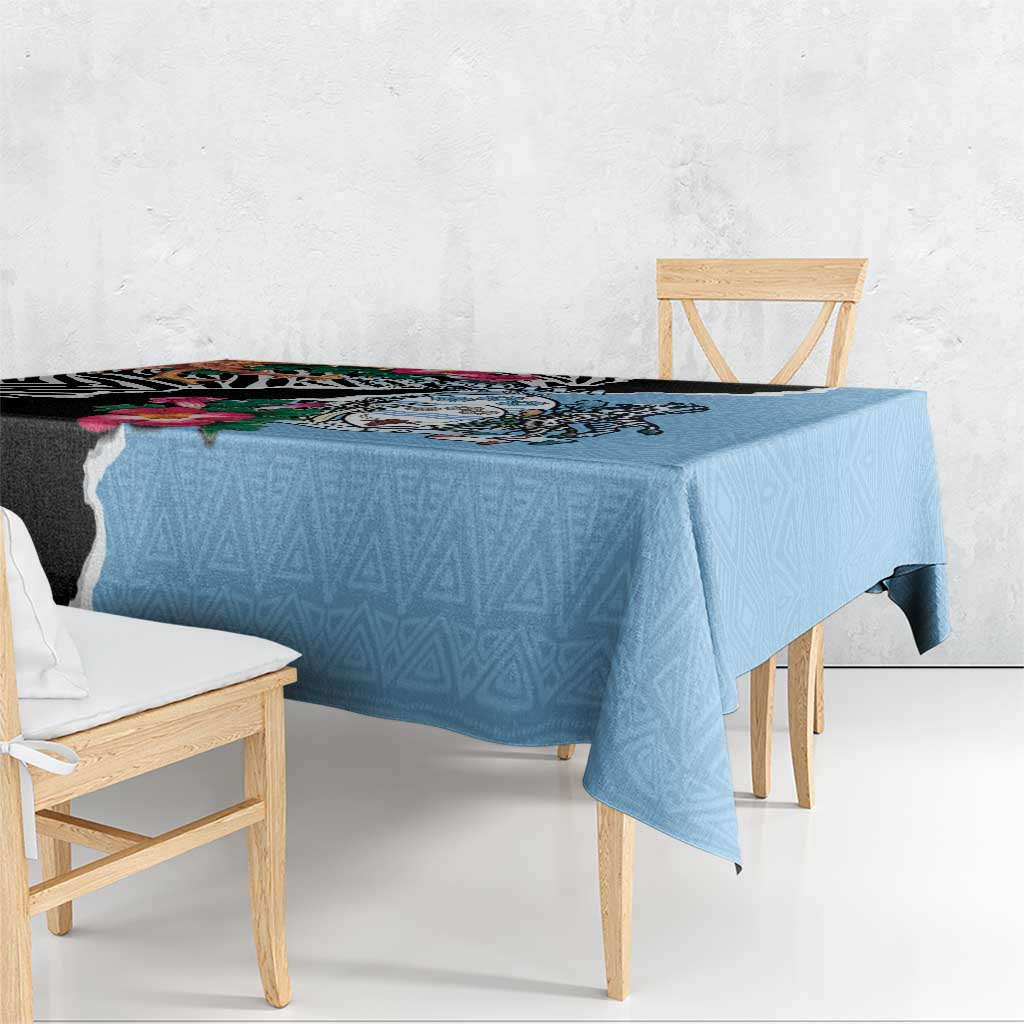 Botswana Independence Day Tablecloth Coat Of Arms Devils Claw - Wonder Print Shop