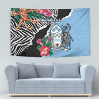 Botswana Independence Day Tapestry Coat Of Arms Devils Claw - Wonder Print Shop