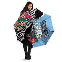 Botswana Independence Day Umbrella Coat Of Arms Devils Claw - Wonder Print Shop