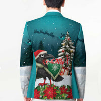 F Caw F Raven Santa Blazer Funny Christmas - Wonder Print Shop