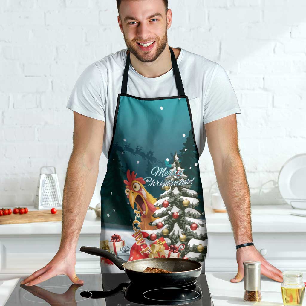 F Caw F Chicken Apron Funny Christmas - Wonder Print Shop