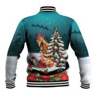 F Caw F Chicken Baseball Jacket Funny Christmas - Wonder Print Shop