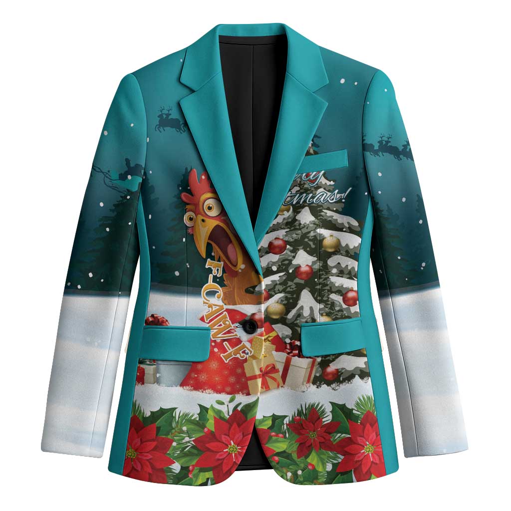 F Caw F Chicken Blazer Funny Christmas - Wonder Print Shop